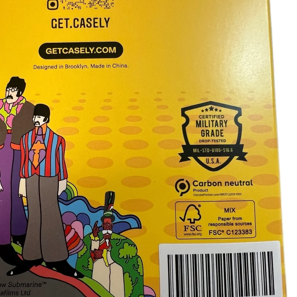 Casely Bold x The Beatles Yellow Submarine MagSafe Case iPhone 13 Pro Max NWT